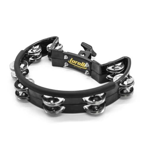 Pandeirola Meia Lua com Clamp Preta Torelli