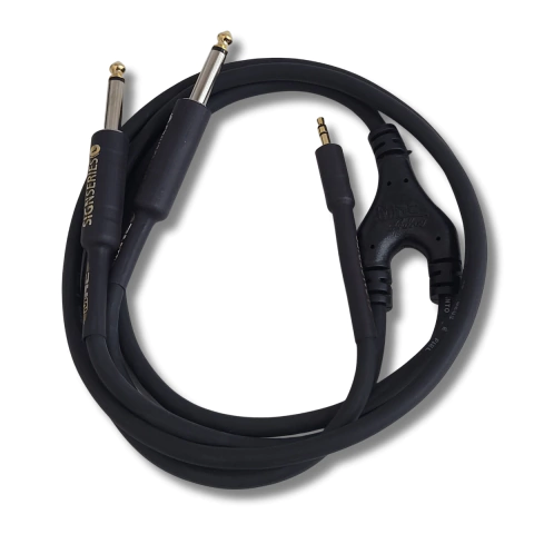 Cabo P2 Estereo + 2 P10 Macho Mono 1.52m 0.30mm Dj Series Mac Cabos