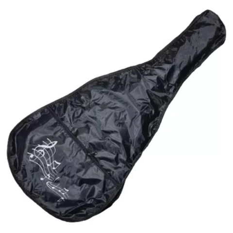 Bag Violão Clássico 4/4 Impermeável Preto Notas Andaluz