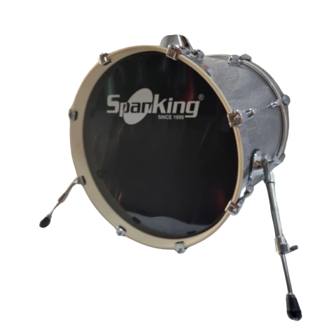 Bumbo 18 x 16 Aro Madeira 8 Afinações Silver Sparkle Spanking