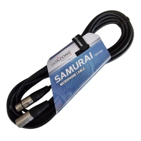 Cabo XLR x XLR 10m Canon Microfone Samurai Roxtone