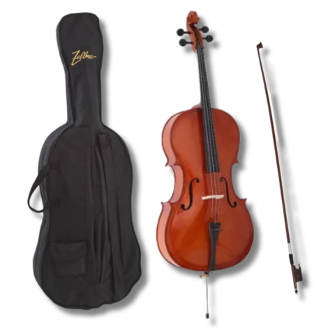 Violoncelo Cello 4/4 Madeira Natural Completo ZLM44NC Zelmer