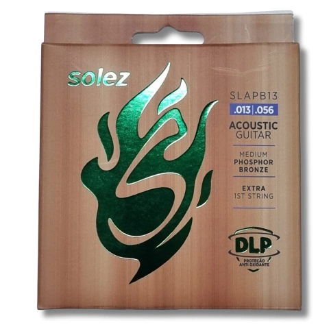 Encordoamento Violão Aço Solez .013 Fósforo Bronze SLAPB13
