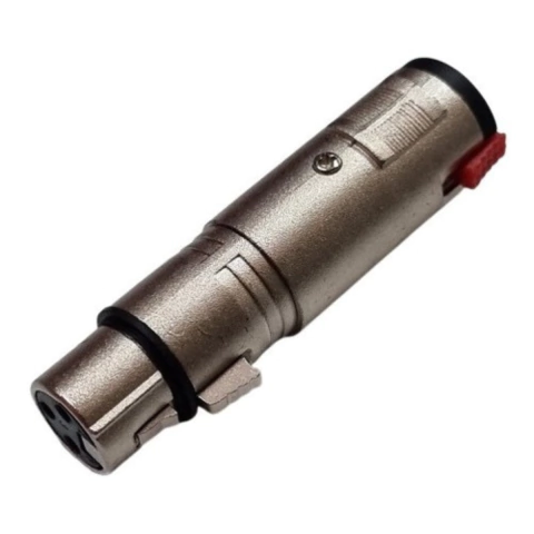 Adaptador Xlr Fêmea Para P10 Estéreo Fêmea Com Trava MXT
