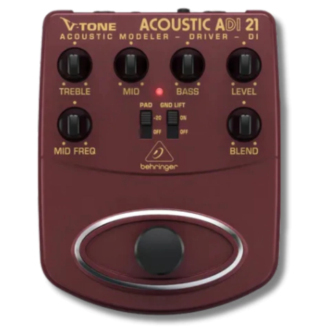 Pedal Violão ADI21 V-Tone Acoustic Multi Efeitos Behringer