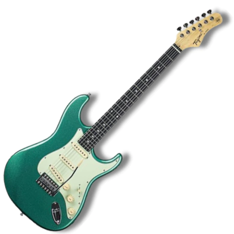 Guitarra Tagima Strato 3S Escala Escura TG500 MSG Surf Green