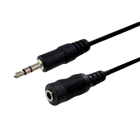 Cabo Extensão De Fone P2 Estéreo x P2 Fêmea Estéreo 5m MXT