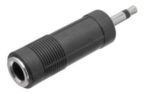 Adaptador P10 Fêmea Mono para P2 Macho Mono