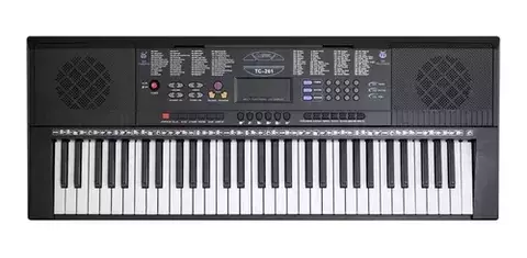 Teclado Musical Spring Tc-261 61 Teclas Preto 110v/220v
