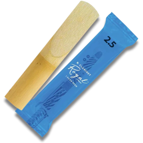 Palheta Clarinete Nº 2,5 Rico Royal Daddario RCB0125 Unidade