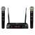 Microfone Sem Fio Bastão Duplo Dylan UDX02 Multi Frequência - comprar online