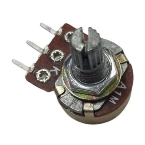 Potenciômetro 1M A L15 Eixo Curto Sem Chave 16mm