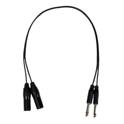 Cabo 2 P10 X 2 Xlr Macho 50cm