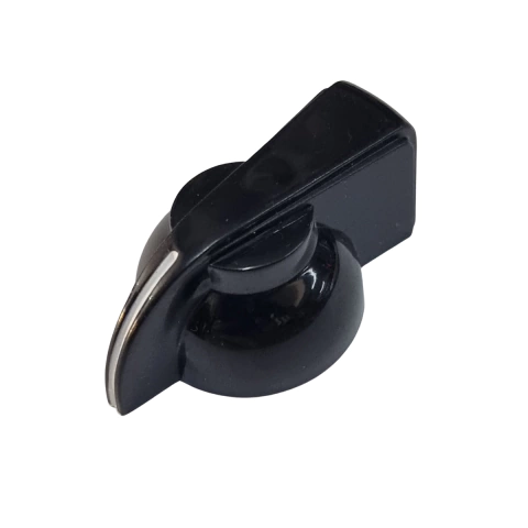 Knob Chicken Head Plástico Preto Unidade