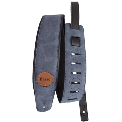 Correia Basso Sintetico CLA26 7cm Acolchoada Blue Jeans