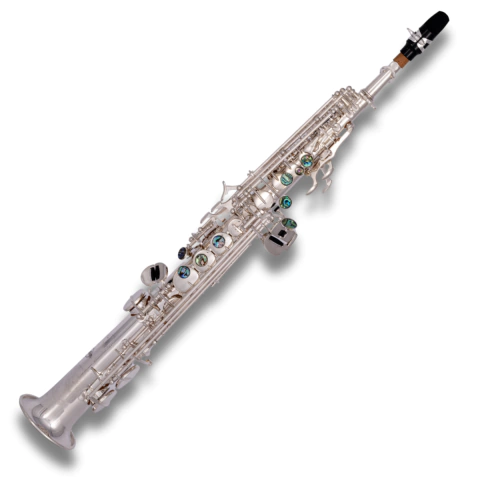 Sax Soprano em Bb Banho Prata 1000 S Silver Sebastian