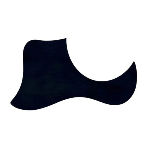 Escudo Para Violão Boca Oval Preto Liso Autocolante Ronsani