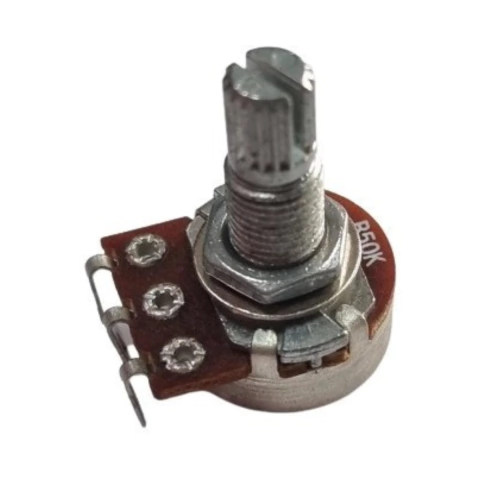 Potenciômetro 50K B L20 Eixo Longo Sem Chave 16mm