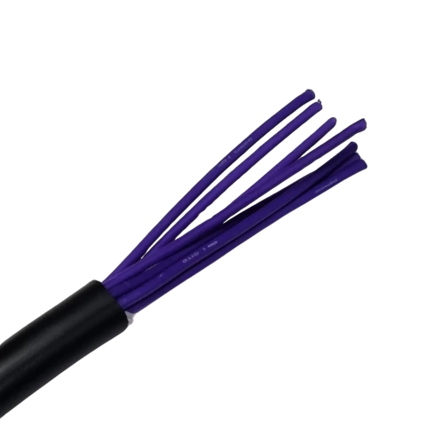 Cabo 8 Vias 1 metro Multicabo Medusa de Áudio 8 X 24 AWG