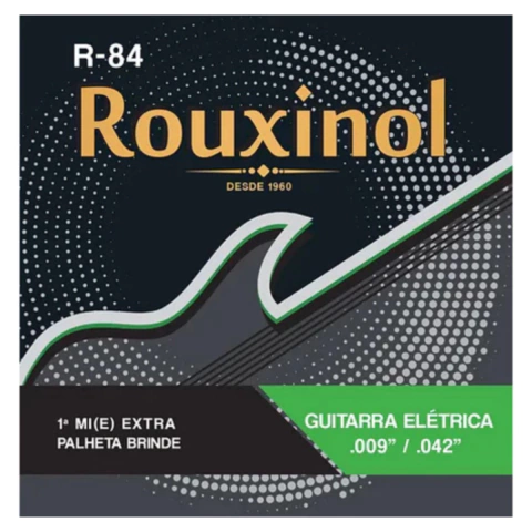 Encordoamento Guitarra 009 Niquel Rouxinol Tensão Leve R84