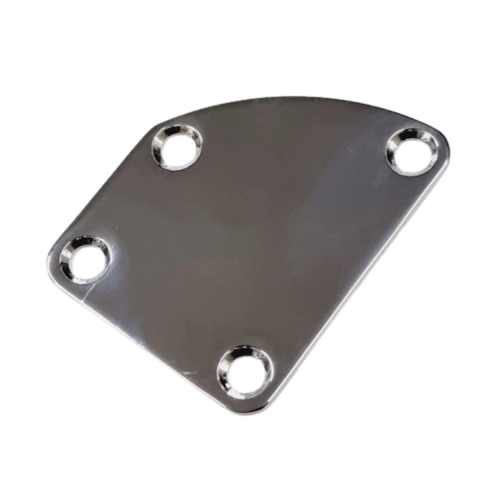 Plate Guitarra Metal Cromado Com 1 Canto Redondo Ronsani