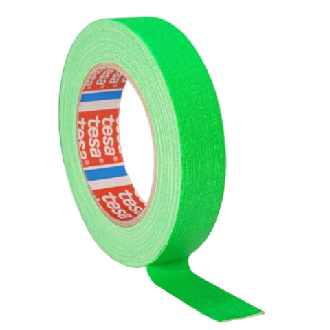 Fita Tecido Gaffer Tape Tesa 24mm X 25m Verde Fluorescente