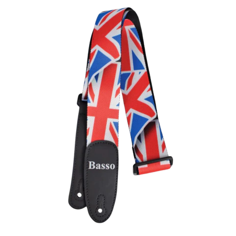 Correia Basso Poliester SF 354 Pop Art Bandeira Inglaterra