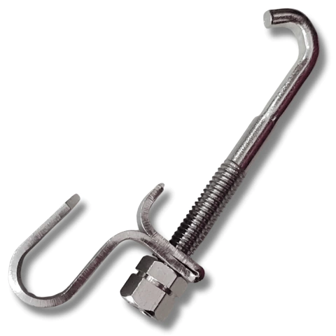 Kit Garra Parafuso e Porca Cromado de Afinação para Pandeiro