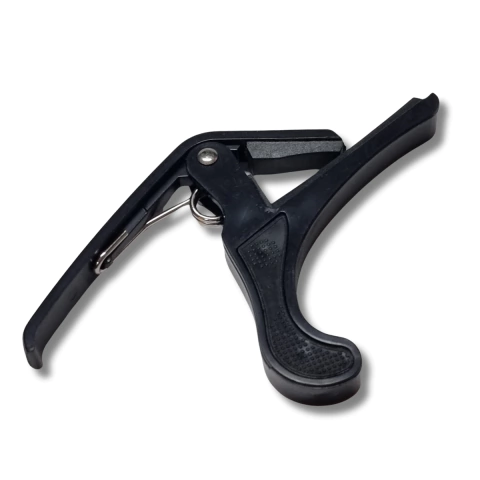 Capotraste Violão Nylon Aço Guitarra Hook ABS Plástico Preto