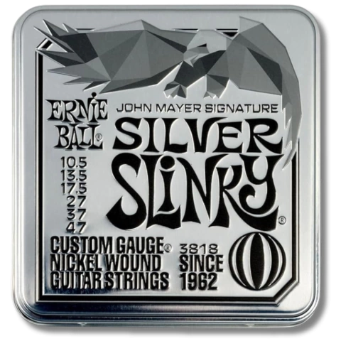 Kit 3 Encordoamento Guitarra Ernie Ball 010,5 Silver Slinky John Mayer