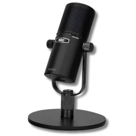 Microfone Condesador Podcast Entrevista KM25U Preto Kolt