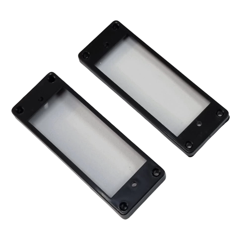 Moldura para Captador ABS Mini Humbucker Preto ABS Par