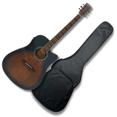 Violão Aço Elétrico Heritage Cutway Honeyburst Fosco + Bag Zellmer