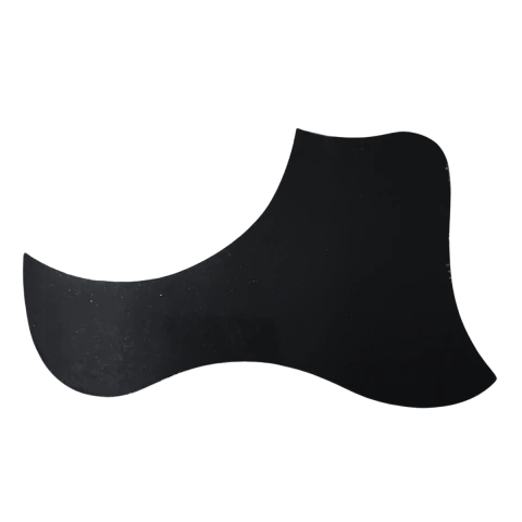 Escudo para Violão Boca Redonda Preto Modelo Taylor Canhoto