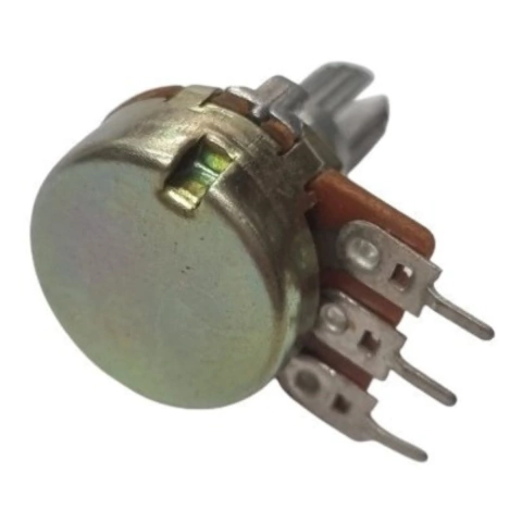 Potenciômetro 250k B L20 Eixo Longo Sem Chave 16mm