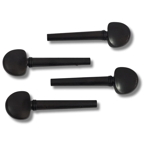 Cravelha Violoncelo Ébano Wood Olho Paris Zellmer Kit com 4