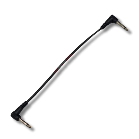 Unidade Cabo P10 90º em L Para Pedal Efeitos 25cm Preto MXT