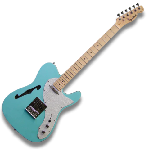 Guitarra Semi Acustica Waldman GTE300 Light Blue Azul