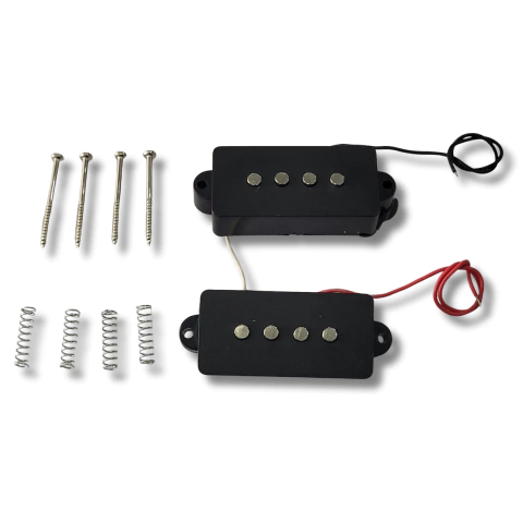 Par Captador Hook Precision Bass Cerâmico Preto