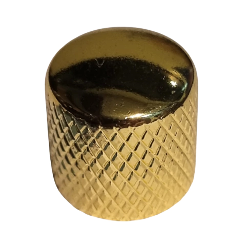 Knob Baixo Guitarra Metal Curvo sem Parafuso Dourado Unidade