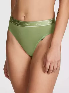 LOGO COTTON BRAZILIAN PANTY GREEN - comprar en línea