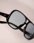 Óculos de Sol VES Amara – Acetato Preto com Lente Azul na internet