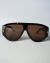 Óculos de Sol VES Letícia – Acetato Preto com Lente Marrom
