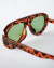 Óculos de Sol VES Simone – Acetato Animal Print com Lente Verde - loja online