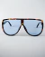 Óculos de Sol VES Ana – Acetato Tartaruga com Lente Azul