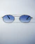 Óculos de Sol VES Raquel – Metal Dourado com Lente Azul Degradê