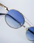 Óculos de Sol VES Raquel – Metal Dourado com Lente Azul Degradê - comprar online