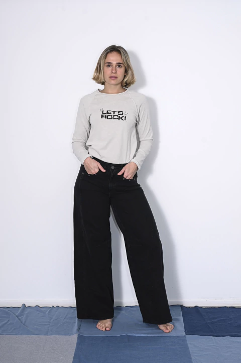 SUPER WIDE LEG BLACK - comprar online