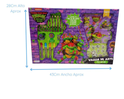 VALIJA DE ARTE TORTUGAS NINJA TAPIMOVIL - comprar online