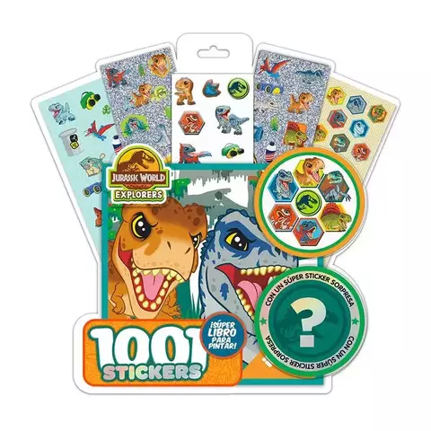 1001 STICKERS JURASSIC WORLD VERTICE - comprar online